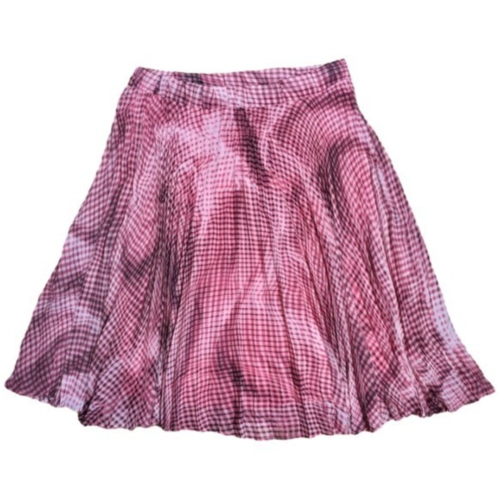 Kim Rogers Petite Plaid Pleated Mini Skirt Women's‎ Size PS Pink